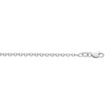 Silver 2.75mm Diamond Cut Cable Chain with Lobster Clasp