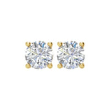 14K Yellow 1 CTW Natural Diamond Stud Earrings