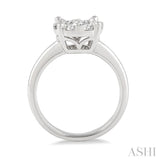 3/4 Ctw Lovebright Round Cut Diamond Bridal Ring in 14K White Gold