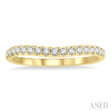 .25CTRDDM CURVED BAND YG 14K-H*