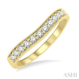 .33CTRDDM 'V' BAND-MILLG YG 14K@11-H*