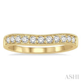 .33CTRDDM 'V' BAND-MILLG YG 14K@11-H*