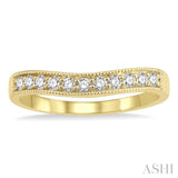 .25CTRDDM 'V' BAND-MILLG YG 14K@11-H*