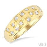 .25CTRDDM MOSAIC WIDE BAND YG 10K-G*