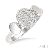 .25CTRDDM OV SHAPE MINI PAVE RG WG10K-S*
