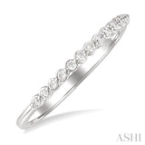 1/10 Ctw Round Cut Diamond Fashion Band in Sterling Silver