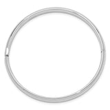 14k 3/16 White Gold 5mm Hinged Baby Bangle