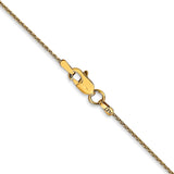 14k 24 inch 1mm Parisian Wheat with Lobster Clasp Chain