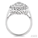 1/20 Ctw Single Cut Diamond Fashion Ring in Sterling Silver