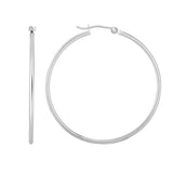 14K White Gold 1.5x40mm Hoop EarringView related hoops in this series here.