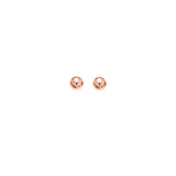 14K Rose Gold Polished 6mm Post Earring