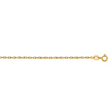 10K Gold .95mm Machine Rope Chain Carded with Spring Ring