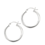 Sterling Silver 3x20mm Hoop Earring