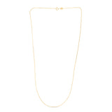14K Yellow Gold .60mm Classic Box 18 Chain with Spring Ring