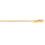 14K Yellow Gold 0.85mm Classic Box 20 Chain with Lobster Lock