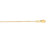 14K Yellow Gold .60mm Classic Box 20 Chain with Lobster Lock