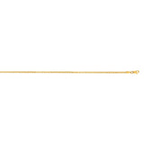 14K Yellow Gold 2.1mm Semi-Solid Box 20 Chain with Lobster Lock