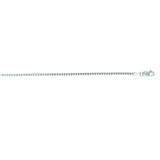 14K White Gold 1.4mm Classic Box 20 Chain with Lobster Lock