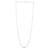 14K White Gold 1.9mm Diamond Cut Cable 20 Chain with Lobster Lock