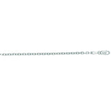 14K White Gold 3.1mm Diamond Cut Cable 20 Chain with Lobster Lock