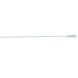 14K White Gold 1.1mm Diamond Cut Cable 20 Chain with Lobster Lock