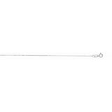 14K White Gold 0.87mm Diamond Cut Cable 18 Chain with Spring Ring Clasp