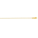 14K Yellow Gold 0.97mm Oval Cable 16 Chain with Lobster Lock