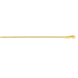 14K Yellow Gold 1.8mm Lite Forsantina 20 Chain with Lobster Lock