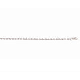 14K White Gold .85mm Machine Rope 18 Chain (Carded) with Lobster Lock