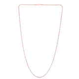 14K Rose Gold 1.5mm Sparkle 16 Chain with Lobster Lock