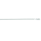 14K White Gold 1.5mm Round Wheat 30 Chain with Lobster Lock
