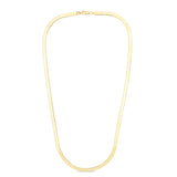 14K Yellow Gold 24 4mm Imperial Herringbone Chain with Lobster Lock