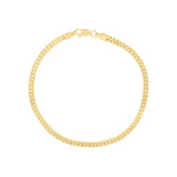 14K Yellow Gold 18 3mm Semi-Solid Square Franco Chain with Lobster Lock