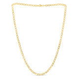 14K Yellow Gold 4.5mm Mariner 8 Chain Bracelet with Lobster Lock