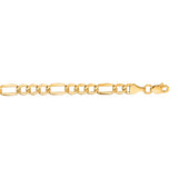 14K Yellow Gold 4.7mm Lite Figaro 24 Chain with Lobster Lock