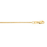 14K Yellow Gold 1mm Gourmette 20 Chain with Lobster Lock