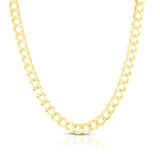 14K Yellow Gold 5.7mm Comfort Curb 22 Chain with Lobster Lock