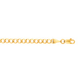14K Yellow Gold 22 4.4mm Lite Curb Chain with Lobster Lock
