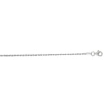 14K White Gold 1.6mm Diamond Cut Royal Rope 24 Chain with Lobster Lock