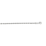 14K White Gold 3mm Diamond Cut Royal Rope 22 Chain with Lobster Lock