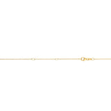 14K Yellow Gold .85mm Double Extendable Cable 18 Chain (Jump Ring at 16 and 17 inch) with Lobster Lock