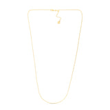 14K Yellow Gold 0.95mm Adjustable Rope 22 Chain with Lobster Lock