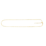 14K Yellow Gold .95mm Endless Adjustable Concave Box 22 Chain with Endless Lock