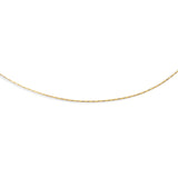 14K Yellow Gold 1.1mm Round 18 Omega with Screw Back Lock