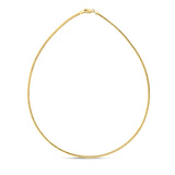 14K Yellow Gold 2mm Classic 18 Omega with Lobster Lock