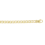 14K Yellow Gold Railroad Link 8.5 Bracelet