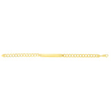 14K Yellow Gold 6.7mm Polished Curb ID 8.5 Bracelet