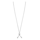 14K White Gold 8 Round Wheat Chain with Ball Slide Friendship Bracelet