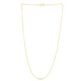 14K Yellow Gold 7 1.9mm Figaro Chain Bracelet
