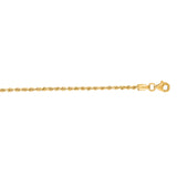 14K Yellow Gold 24 1.8mm Royal Rope Chain with Lobster Lock